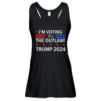 IM Voting For The Outlaw Pro Trump 2024 Election Ladies Essential Flowy Tank