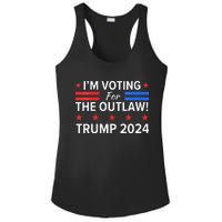 IM Voting For The Outlaw Pro Trump 2024 Election Ladies PosiCharge Competitor Racerback Tank