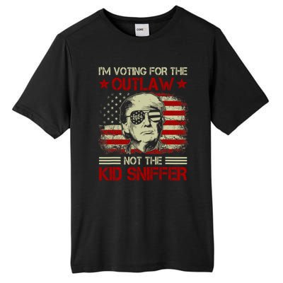 Im Voting For The Outlaw Not The Kiid Sniffer Trump 2024 Tall Fusion ChromaSoft Performance T-Shirt