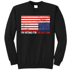 Im Voting For The Outlaw Funny Trump Maga 2024 Sweatshirt