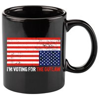 Im Voting For The Outlaw Funny Trump Maga 2024 11oz C Handle Ceramic Mug