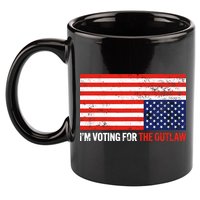 Im Voting For The Outlaw Funny Trump Maga 2024 11oz C Handle Ceramic Mug