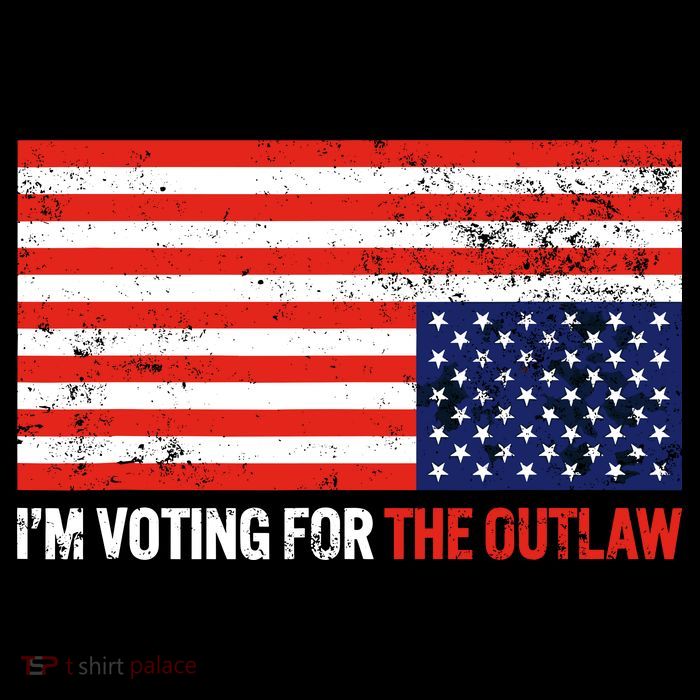 Im Voting For The Outlaw Funny Trump Maga 2024 Premium T-Shirt