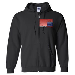 Im Voting For The Outlaw Funny Trump Maga 2024 Full Zip Hoodie