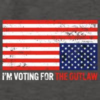 Im Voting For The Outlaw Funny Trump Maga 2024 Vector Backpack