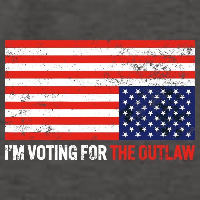 Im Voting For The Outlaw Funny Trump Maga 2024 Vector Backpack