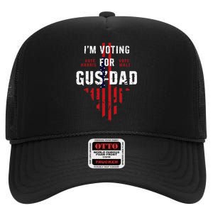 IM Voting For Gus Dad High Crown Mesh Back Trucker Hat