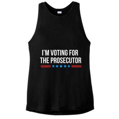 I’M Voting For The Prosecutor Ladies PosiCharge Tri-Blend Wicking Tank