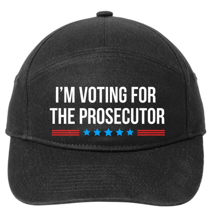 I’M Voting For The Prosecutor 7-Panel Snapback Hat