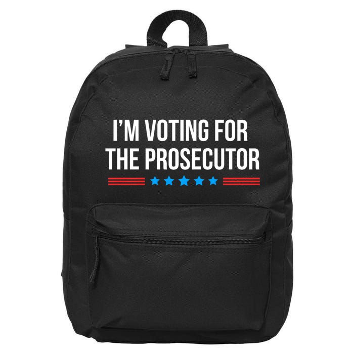 I’M Voting For The Prosecutor 16 in Basic Backpack