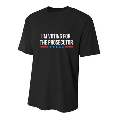 I’M Voting For The Prosecutor Youth Performance Sprint T-Shirt