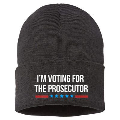 I’M Voting For The Prosecutor Sustainable Knit Beanie