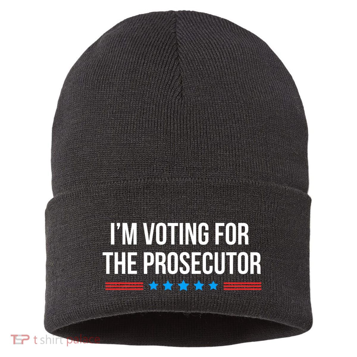 I’M Voting For The Prosecutor Sustainable Knit Beanie