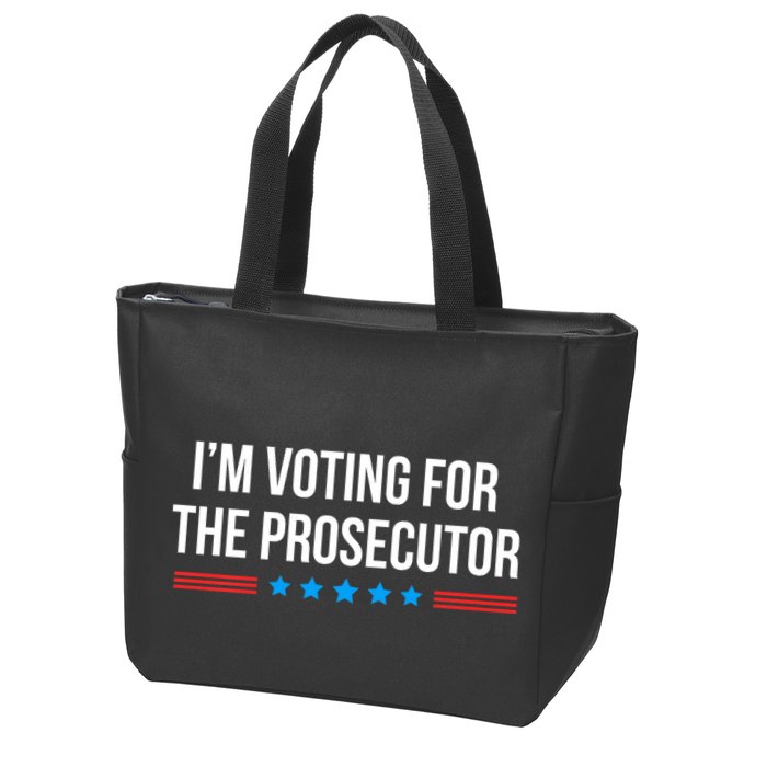 I’M Voting For The Prosecutor Zip Tote Bag