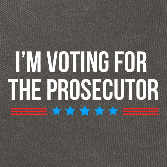 I’M Voting For The Prosecutor Cotton Canvas Backpack