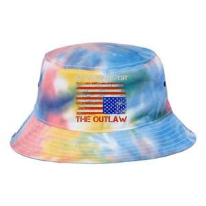 Im Voting For The Outlaw Funny Trump Maga 2024 Tie Dye Newport Bucket Hat