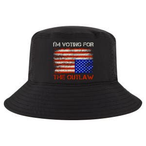 Im Voting For The Outlaw Funny Trump Maga 2024 Cool Comfort Performance Bucket Hat