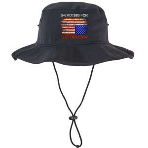 Im Voting For The Outlaw Funny Trump Maga 2024 Legacy Cool Fit Booney Bucket Hat