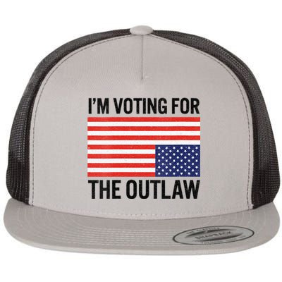 IM Voting For The Outlaw Flat Bill Trucker Hat