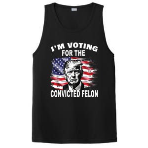 IM Voting For The Convicted Felon 2024 Funny Pro Trump PosiCharge Competitor Tank