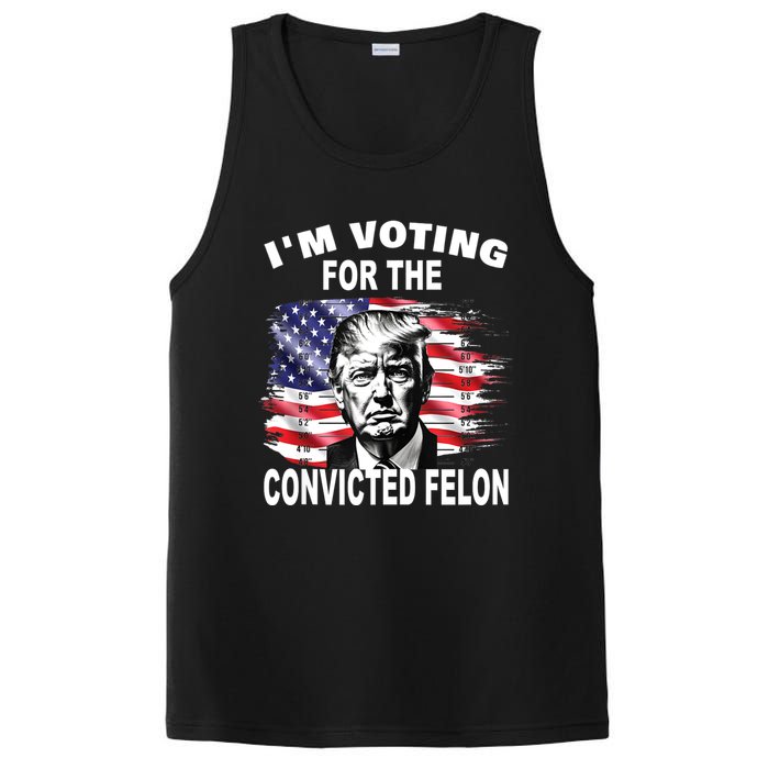 IM Voting For The Convicted Felon 2024 Funny Pro Trump PosiCharge Competitor Tank