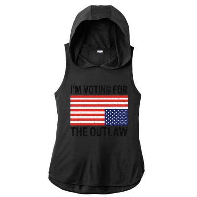 IM Voting For The Outlaw Ladies PosiCharge Tri-Blend Wicking Draft Hoodie Tank