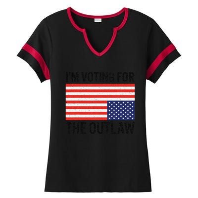 IM Voting For The Outlaw Ladies Halftime Notch Neck Tee