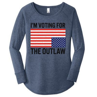 IM Voting For The Outlaw Women's Perfect Tri Tunic Long Sleeve Shirt