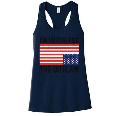 IM Voting For The Outlaw Women's Racerback Tank