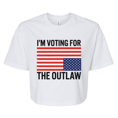 IM Voting For The Outlaw Bella+Canvas Jersey Crop Tee