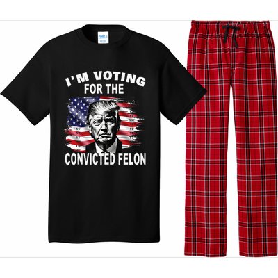 IM Voting For The Convicted Felon 2024 Pajama Set