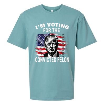 IM Voting For The Convicted Felon 2024 Sueded Cloud Jersey T-Shirt