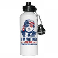 Im Voting For The Convicted Felon 2024 Aluminum Water Bottle