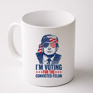 Im Voting For The Convicted Felon 2024 Coffee Mug