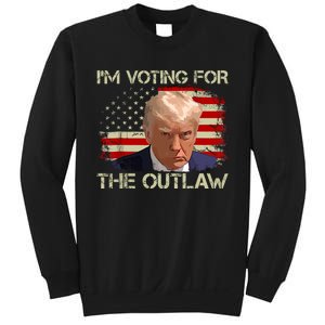 Im Voting For The Outlaw Funny Trump Maga 2024 Sweatshirt