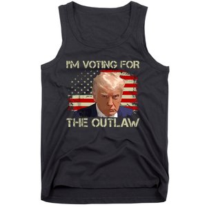 Im Voting For The Outlaw Funny Trump Maga 2024 Tank Top