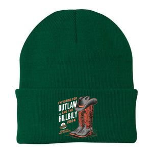 Im Voting For The Outlaw And The Hillbilly 2024 Retro Knit Cap Winter Beanie