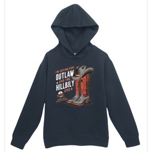 Im Voting For The Outlaw And The Hillbilly 2024 Retro Urban Pullover Hoodie