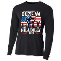 Im Voting For The Outlaw And The Hillbilly 2024 Us Flag Cooling Performance Long Sleeve Crew