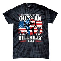 Im Voting For The Outlaw And The Hillbilly 2024 Us Flag Tie-Dye T-Shirt