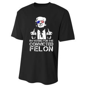 Im Voting For The Convicted Felon 2024 Performance Sprint T-Shirt