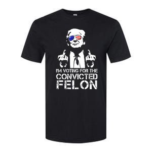 Im Voting For The Convicted Felon 2024 Softstyle CVC T-Shirt