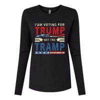 IM Voting For Trump Not The Tramp Womens Cotton Relaxed Long Sleeve T-Shirt