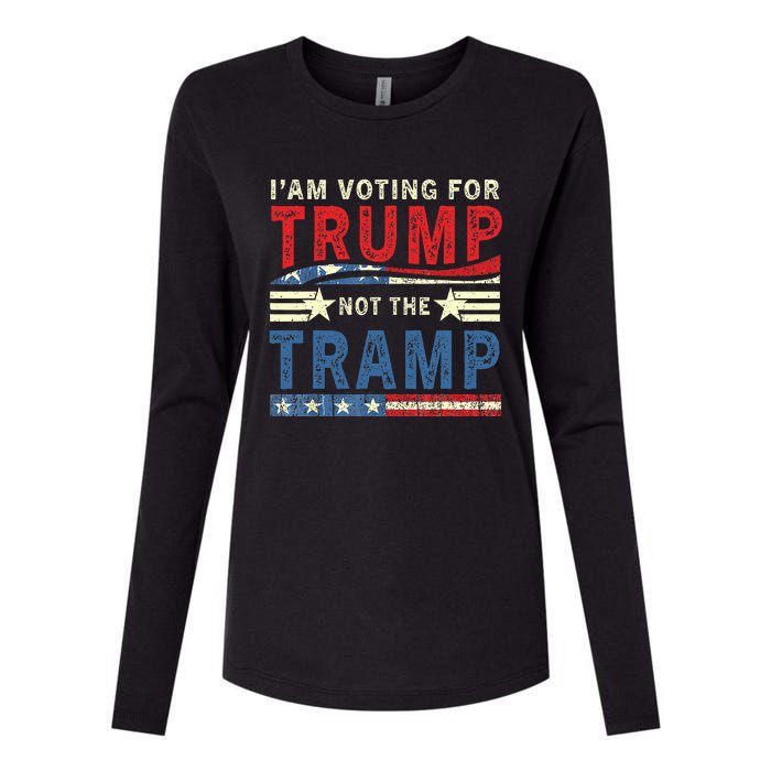 IM Voting For Trump Not The Tramp Womens Cotton Relaxed Long Sleeve T-Shirt