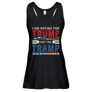 IM Voting For Trump Not The Tramp Ladies Essential Flowy Tank