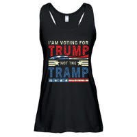 IM Voting For Trump Not The Tramp Ladies Essential Flowy Tank