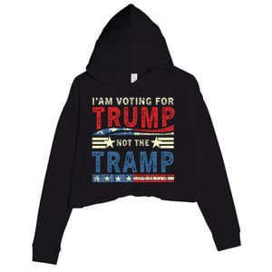 IM Voting For Trump Not The Tramp Crop Fleece Hoodie