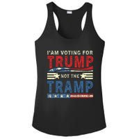 IM Voting For Trump Not The Tramp Ladies PosiCharge Competitor Racerback Tank