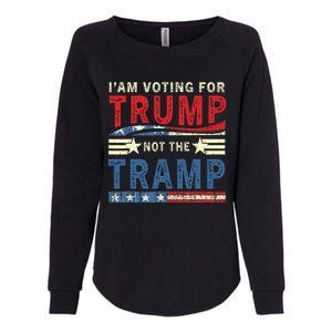 IM Voting For Trump Not The Tramp Womens California Wash Sweatshirt