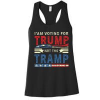 IM Voting For Trump Not The Tramp Women's Racerback Tank